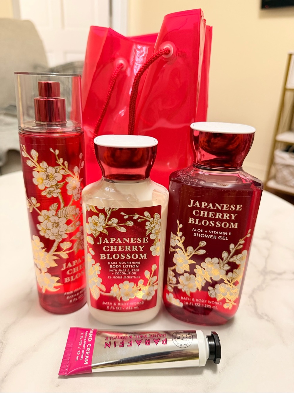 Japanese Cherry Blossom Gift Set bath and body works 5pc gift set